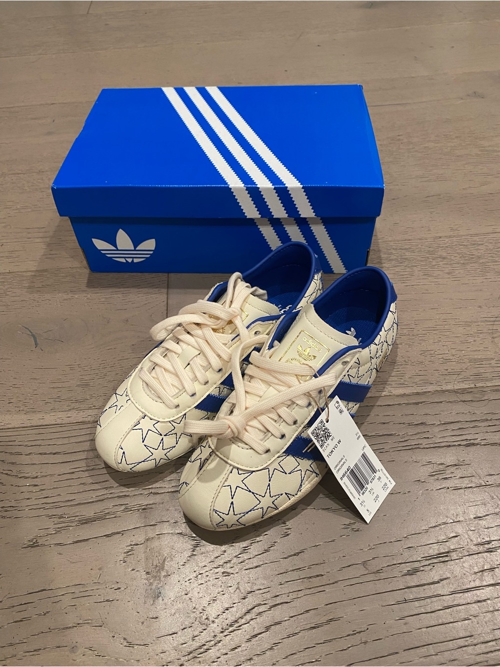 adidas Originals Tokyo Women's Shoes IH6640 Cream White / Collegiate Royal Gold